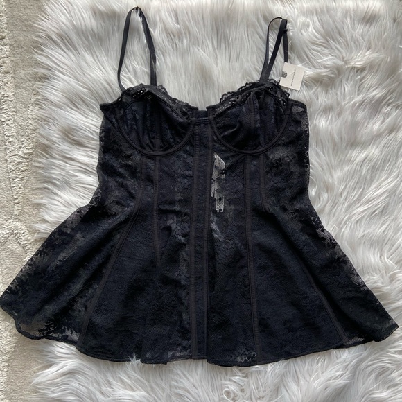 NWT Anthropologie Lace Corset Top - Picture 5 of 9